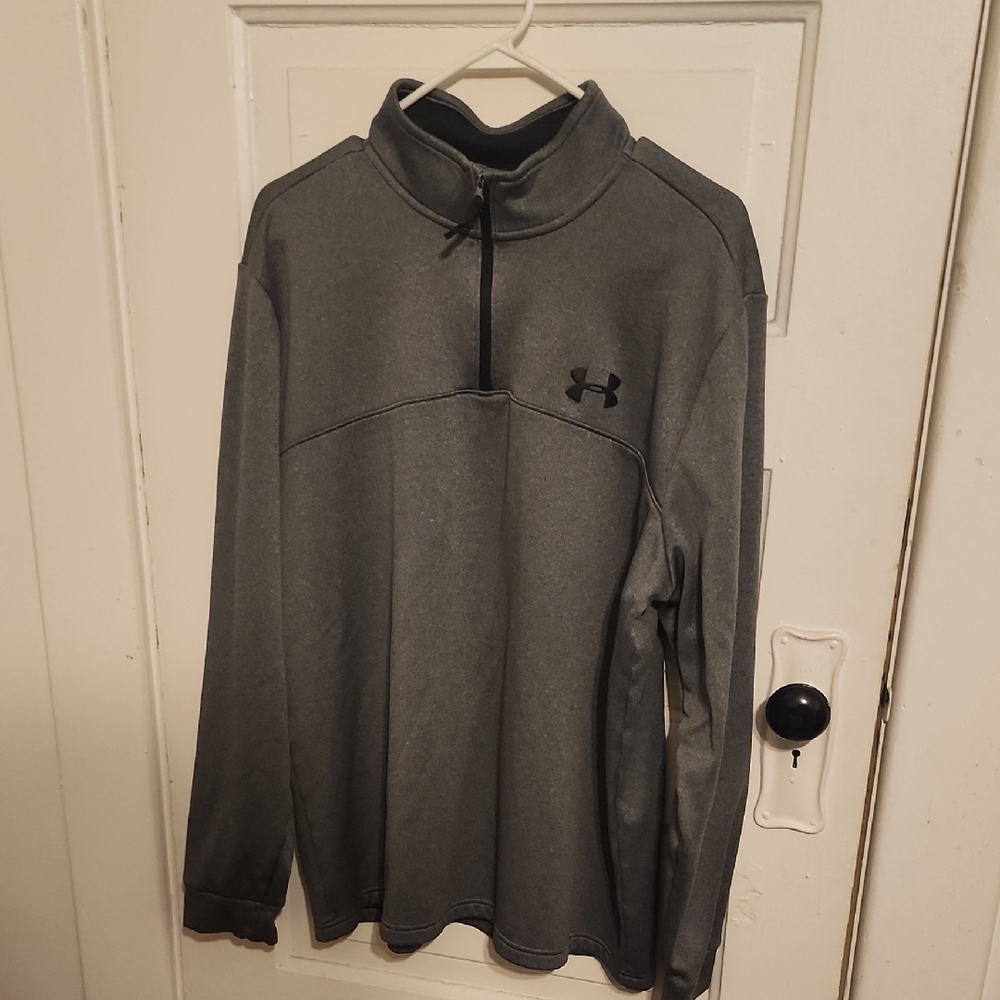 Under Armour Men's Gray Quarter-Zip Jacket
